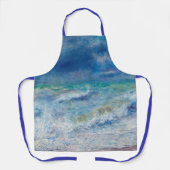 Blue Seascape von Renoir Impressionist Malerei Schürze (Vorderseite)