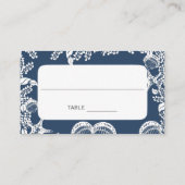 Blue Seashell Beach Hochzeiten Platzkarten (Rückseite)