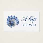Blue-Seashell-Logo-Geschenkkarte (Vorderseite)