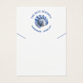 Blue-Seashell-Logo-Halskette-Display-Karte (Vorderseite)
