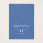 Blue Seashell Logo Ohrring-Display-Karte (Rückseite)