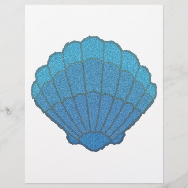 Blue Seashell Mosaic (Vorderseite)
