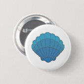 Blue Seashell Mosaic Button (Vorne & Hinten)