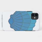 Blue Seashell Mosaic Case-Mate iPhone Hülle (Rückseite (Horizontal))