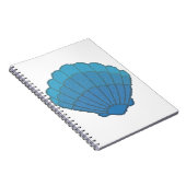 Blue Seashell Mosaic Notizblock (Rechte Seite)