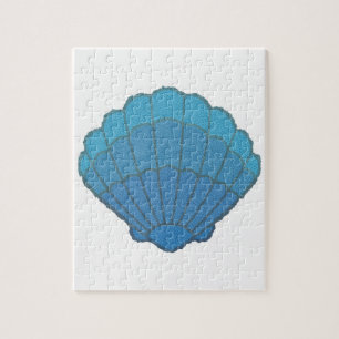 Blue Seashell Mosaic Puzzle