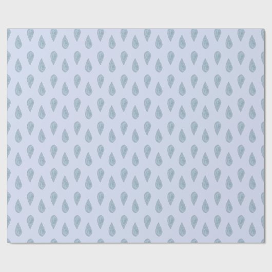 Blue Seashell Pattern . Geschenkpapier (Flach)