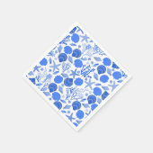 Blue Seashells BEACH Bridal Showparty Serviette (Ecke)