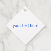 Blue Seashells Beach Niedlich Custom Geschenkanhänger (Rückseite)