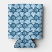 Blue Seashells Can Coolers - Coastal Themed Dosenkühler (Vorderseite)