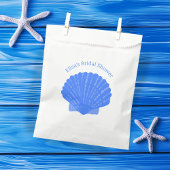 Blue Seashells CUSTOM Beach Bridal Dusche Geschenktütchen