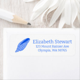 Blue Seashells CUSTOM Mailing-Rücksendeadresse