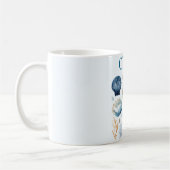 Blue Seashells Mug | Custom Name Kaffeetasse (Links)