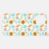 Blue Seashells Sea Snail Orange Flower Case-Mate iPhone Hülle (Rückseite (Horizontal))