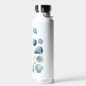 Blue Seashells Thor Bottle | Custom Name Trinkflasche (Links)