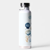 Blue Seashells Thor Bottle | Custom Name Trinkflasche (Rechts)