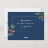 Blue Season Weihnachten Weihnachten Custom Foto (Rückseite)