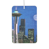 Blue Seattle Downtown Skyline Autolufterfrischer (Vorderseite)