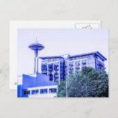 Blue Seattle Postkarte (Vorne/Hinten)