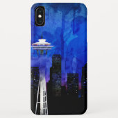 Blue Seattle Washington. Case-Mate iPhone Hülle (Rückseite)