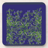 Blue Seaweed Florah Design Untersetzer (Vorderseite)