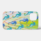 Blue Seepferd Apple iPhone 13 Mini Fall Case-Mate iPhone Hülle (Rückseite (Horizontal))