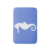Blue Seepferd Bath Mat Badematte (Vorderseite Vertikal)
