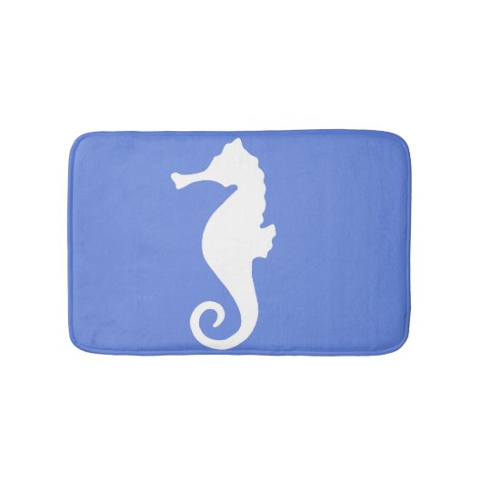 Blue Seepferd Bath Mat Badematte (Vorderseite)