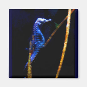 Blue Seepferd CB Magnet
