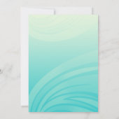 Blue Seepferd Hochzeiten Einladung (Rückseite)