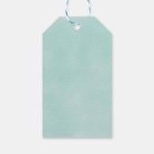 Blue Seepferd Watercolor Geschenkanhänger (Rückseite)