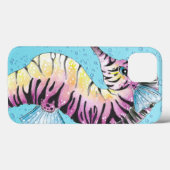 Blue Seepferd Zebra Case-Mate iPhone Hülle (Rückseite (Horizontal))
