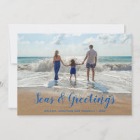 Blue Sees und Greetings Beach Weihnachten
