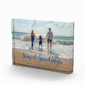 Blue Sees und Greetings Beach Weihnachten Fotoblock (Rechts)