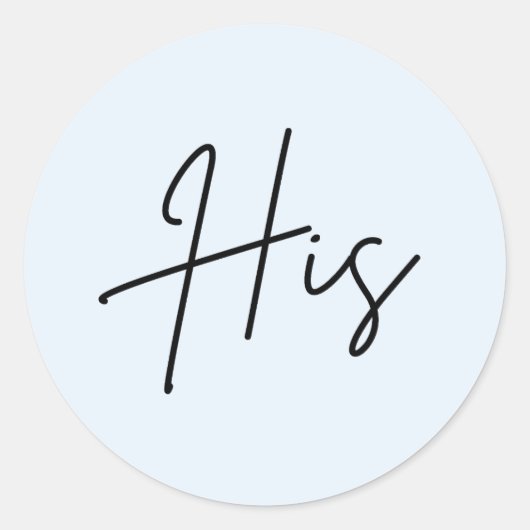 Blue Seine für Hochzeitsempfang Runder Aufkleber (Vorderseite)