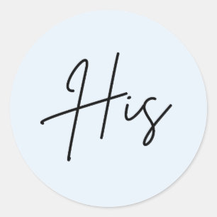 Blue Seine für Hochzeitsempfang Runder Aufkleber