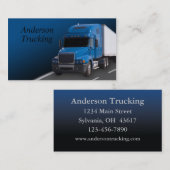 Blue Semi mit Trailer, Visitenkarte (Vorne/Hinten)
