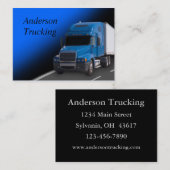 Blue Semi mit Trailer, Visitenkarte (Vorne/Hinten)