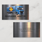 Blue Semi Truck | Bauharthut | Tools Visitenkarte (Vorne/Hinten)