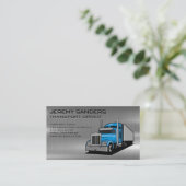 Blue Semi Truck | LKW-Industrie Visitenkarte (Stehend Vorderseite)