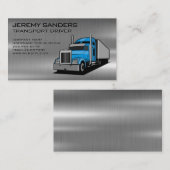 Blue Semi Truck | LKW-Industrie Visitenkarte (Vorne/Hinten)