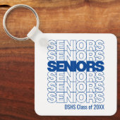 Blue Seniors Seniors Seniors Schlüsselanhänger (Vorderseite)