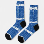 Blue Seniors Seniors Seniors Socks Socken (Linkes Detail)