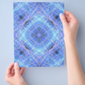 Blue Serene Gardens Bulk Scrapbook Paper Pages Flyer (Hand)