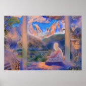 Blue Serene Reflection Poster (Vorne)