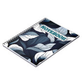 Blue Serenity Leaf Notebook Notizblock (Linke Seite)