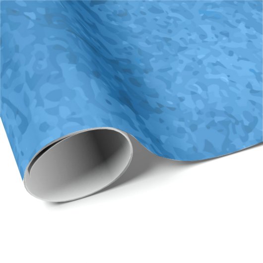 Blue Serenity - Watercolor Texture Wrapping Paper Geschenkpapier (Rolleneckpunkt)