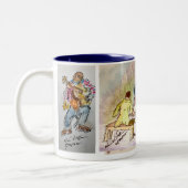 Blue Series Jazz Coffee Mugs Zweifarbige Tasse (Links)