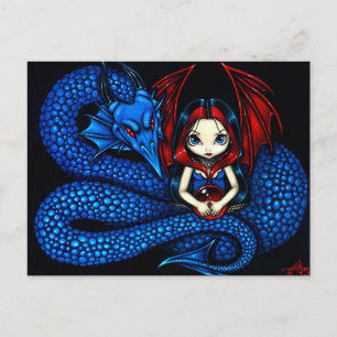 "Blue Serpent" Postkarte