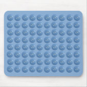 Blue Sewing Buttons Blue Pattern Mousepad (Vorne)